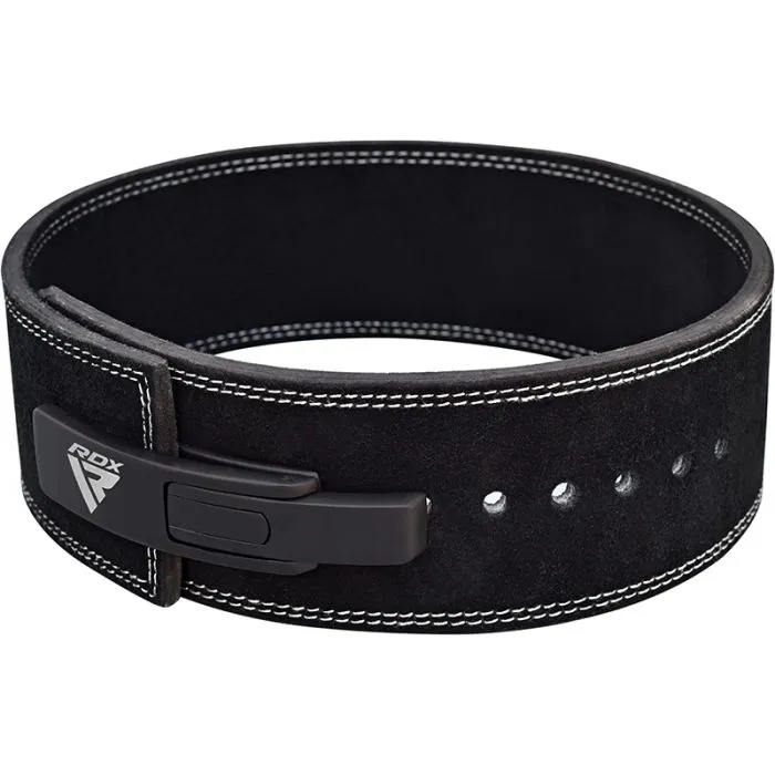 RDX Cintura Powerlifting Palestra Pelle Nera 4 Pollici