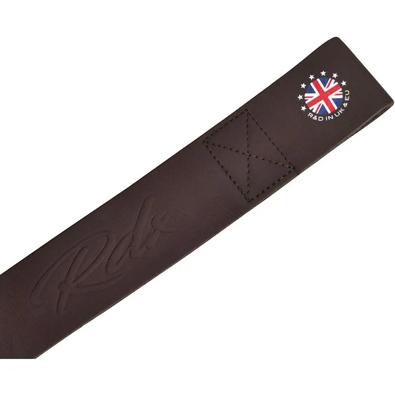 RDX S5 cinghie sollevamento pesi pelle nera 57cm