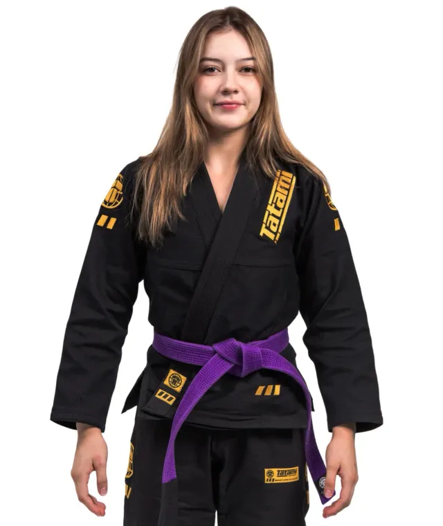 Tatami Pro Series Kimono BJJ Donna Nero Oro