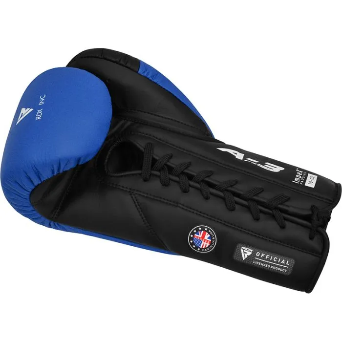 RDX Apex A3 Pro guantoni boxe lacci 10oz rossi