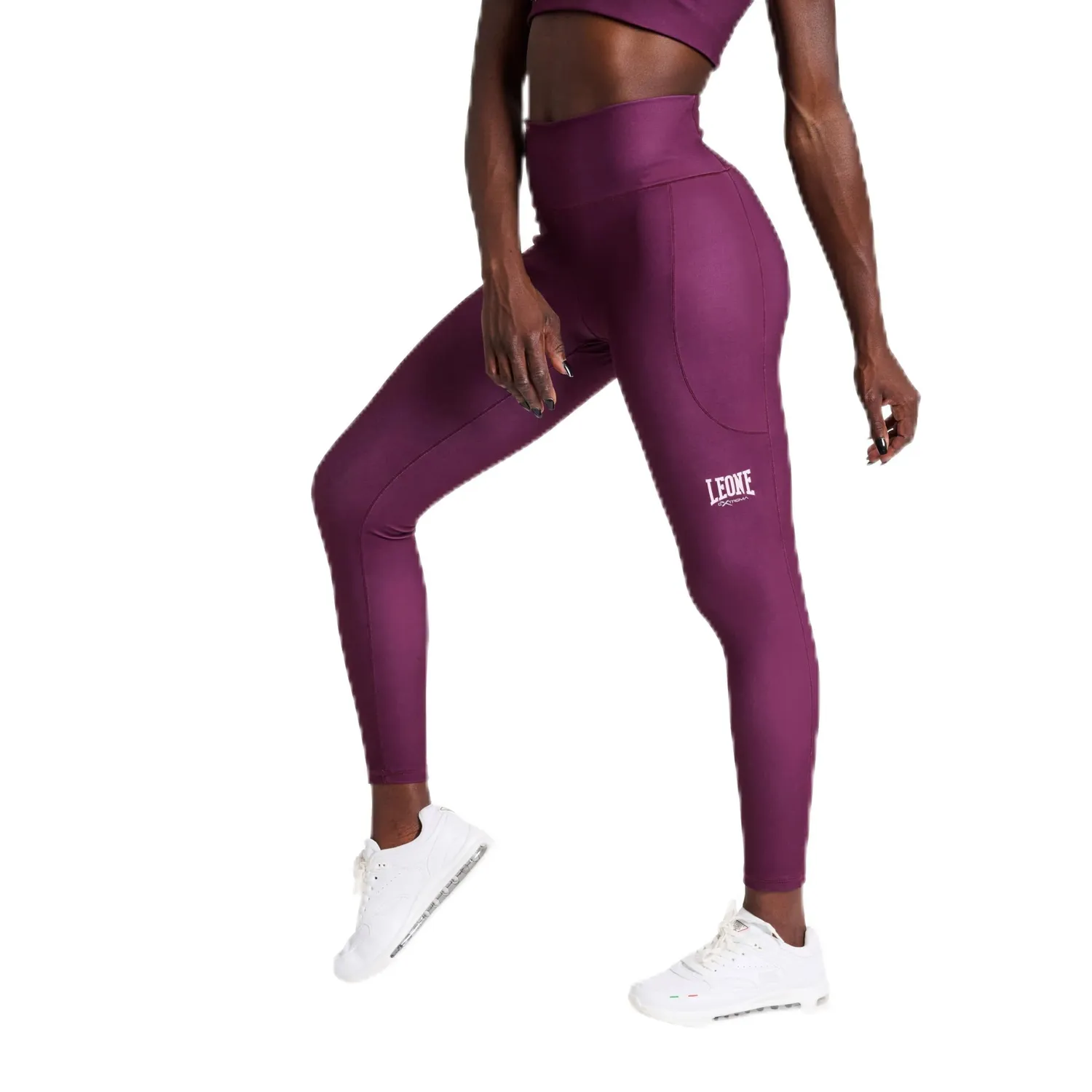 Leone1947 Logo ABX134 Leggings Donna neri allenamento