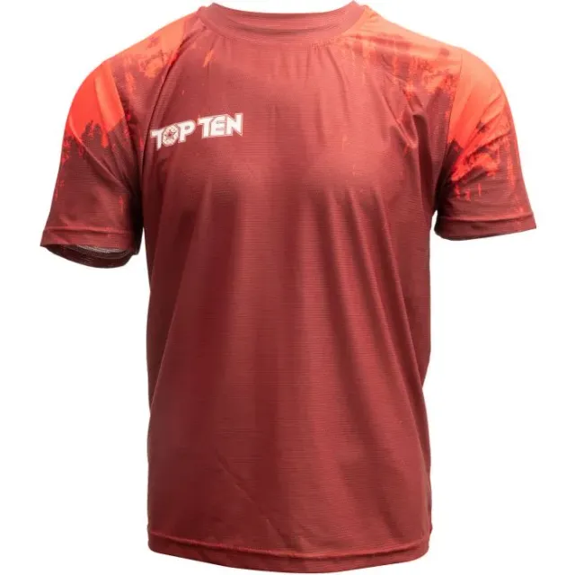 TOP TEN Power Ink t-shirt MMA fitness poliestere nera