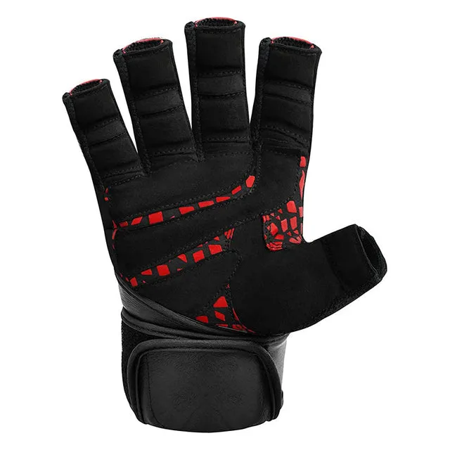 RDX L7 guanti palestra pelle presa silicone