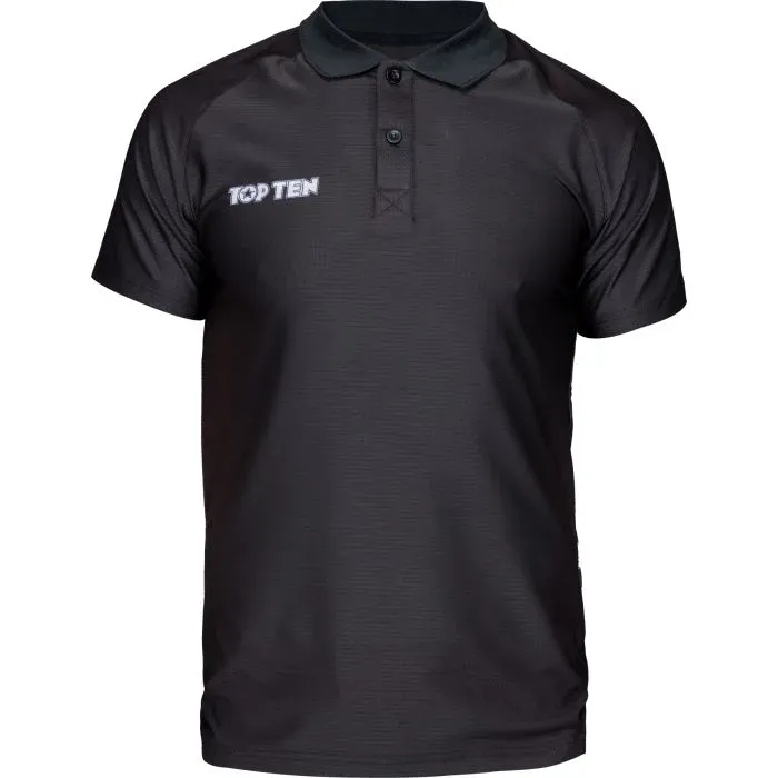 TOP TEN Slate polo shirt kickboxing elasticizzata