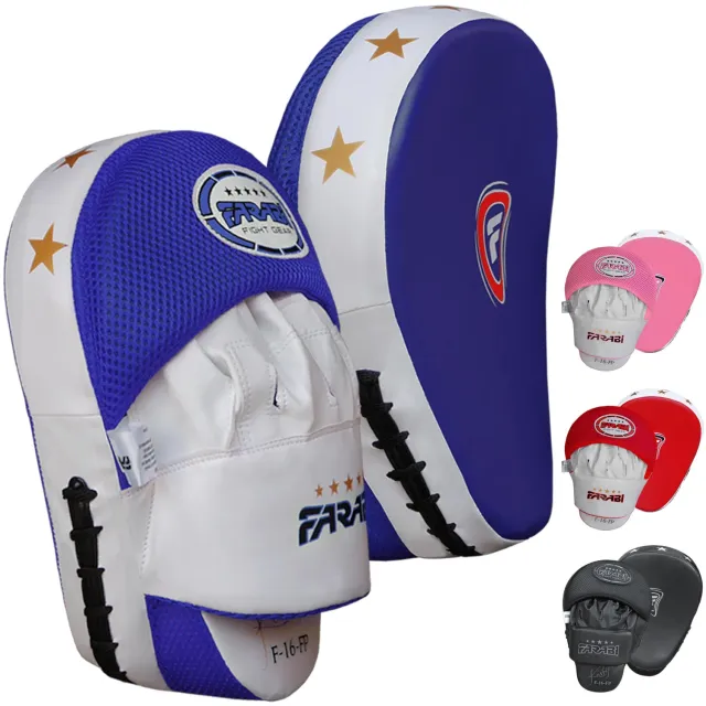 Farabi Sports colpitori curvi da boxe pelle sintetica