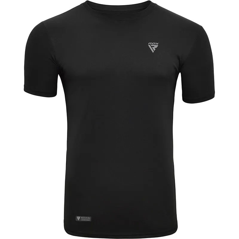 RDX T2 maglietta gym nera poliestere