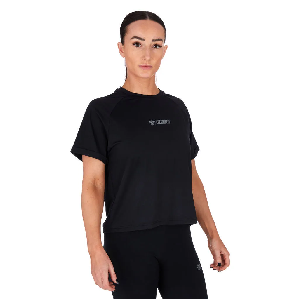 Tatami Fusion DryFit T-Shirt Maglietta Donna Nera Elasticizzata