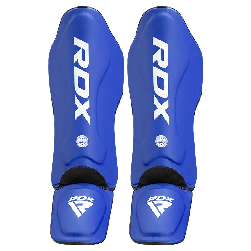 RDX WAKO T1 parastinchi kickboxing blu neoprene