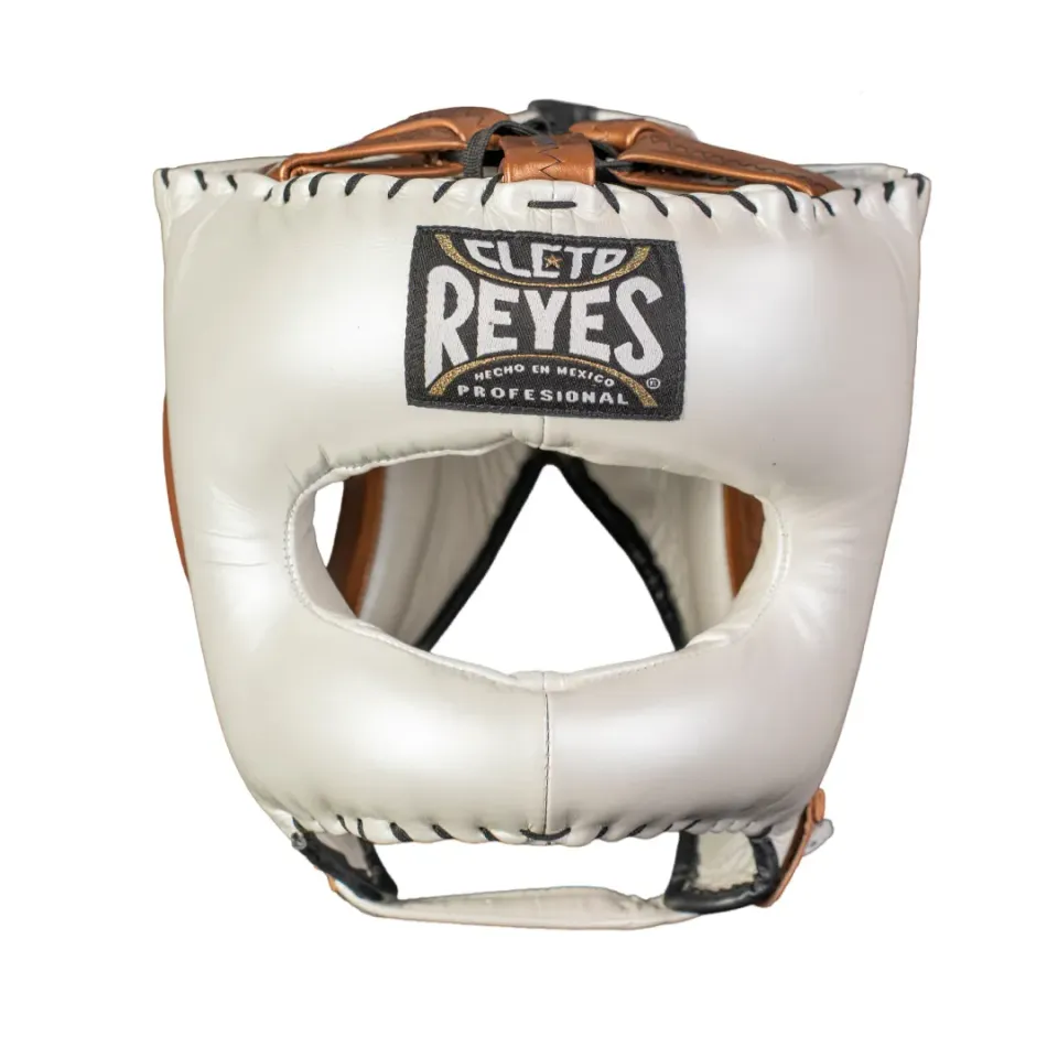 Cleto Reyes Tradicional casco boxe pelle perla rame
