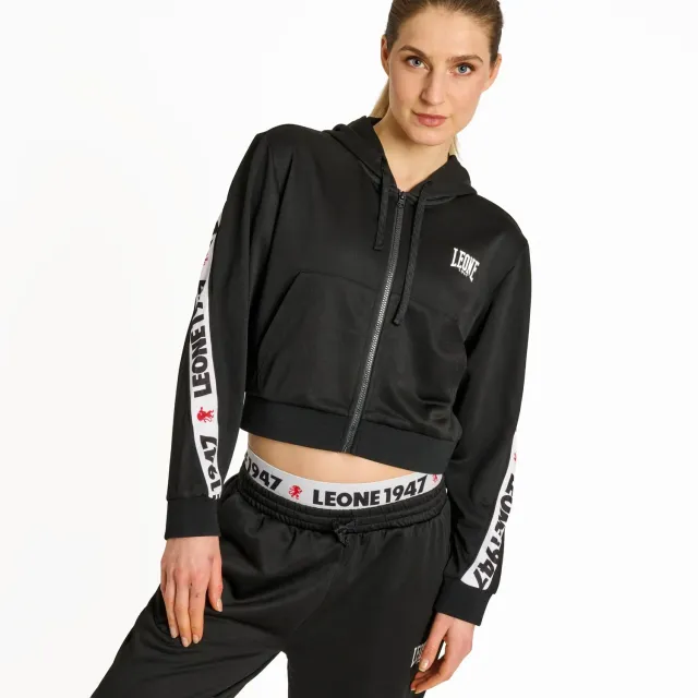 Leone 1947 Stripe 47 ABX213 felpa donna con zip