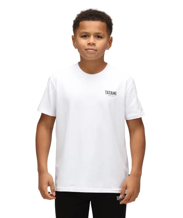 Tatami Fightwear JJ Club T-Shirt bambino bianca cotone