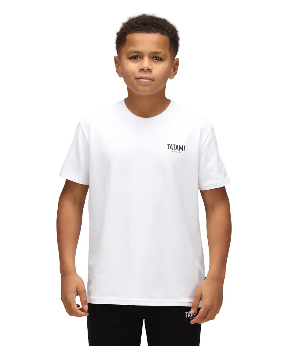 Tatami Fightwear JJ Club T-Shirt bambino bianca cotone
