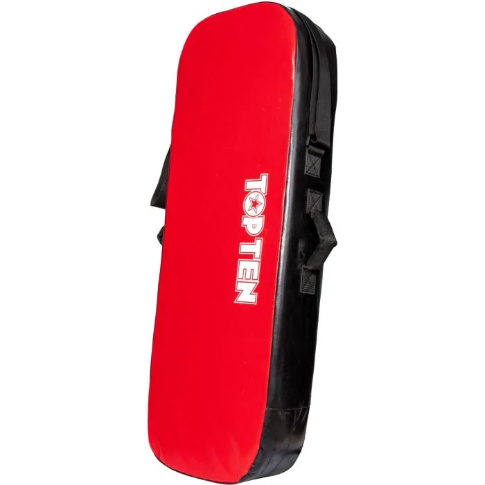 TOP TEN Kick Case Punch Pad Nero-Rosso PU