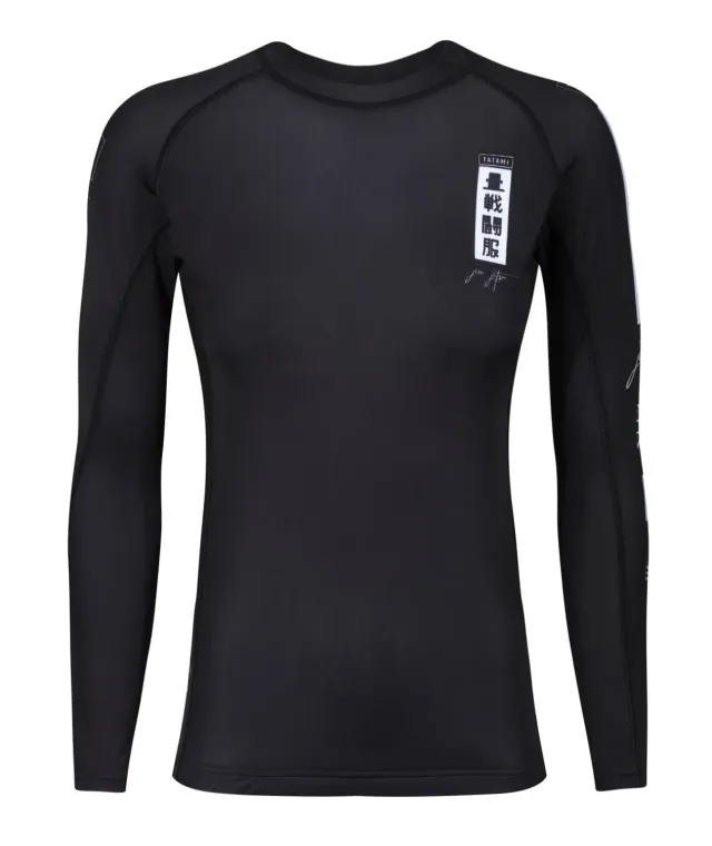 Tatami Kanagawa rash guard donna manica lunga nera