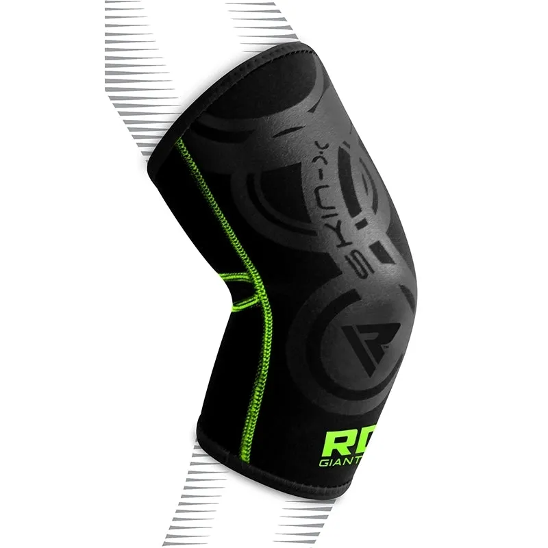 RDX E1 Gomitiera Compressione Verde Neoprene S/M