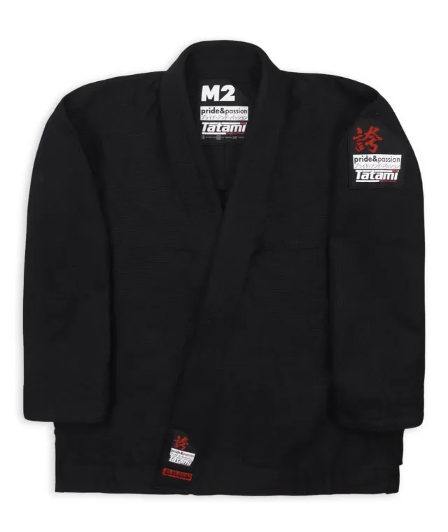 Tatami Hokori kimono bimbo nero 375 GSM leggero
