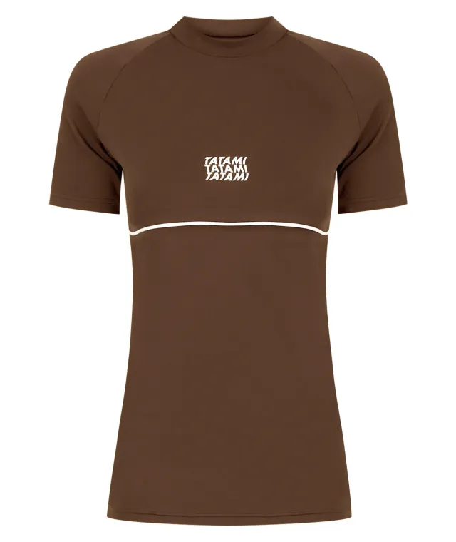 Tatami Contour rash guard donna marrone