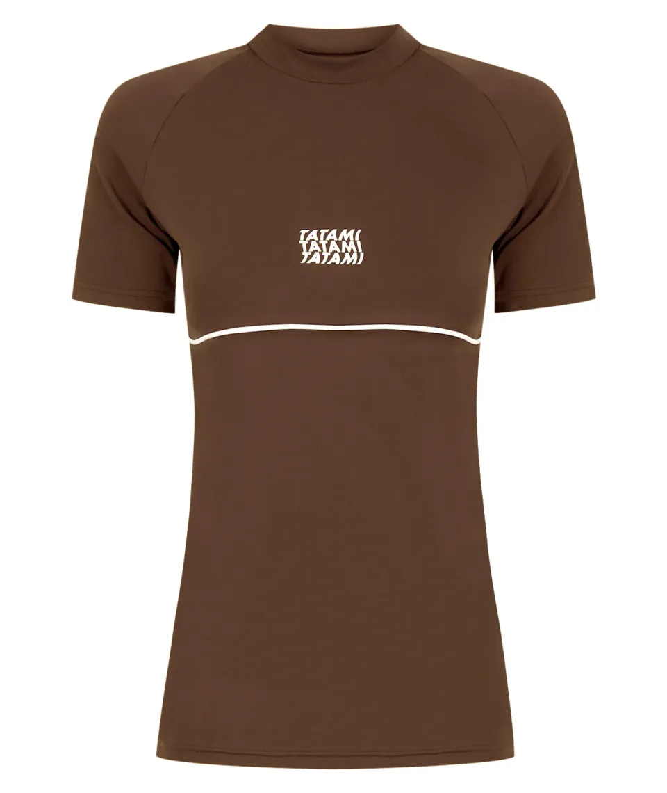 Tatami Contour rash guard donna marrone