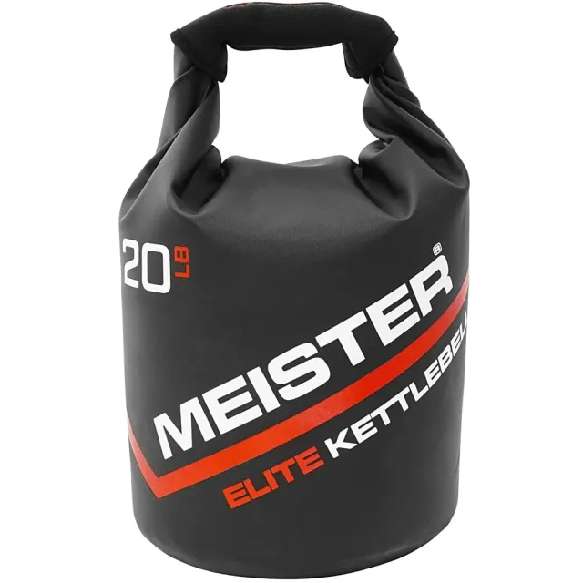 Meister Elite kettlebell sabbia 9 kg morbido PVC