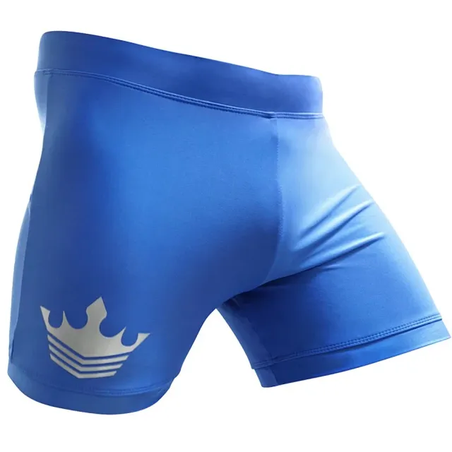 Meister Crown pantaloncini mma vale tudo blu microfibra