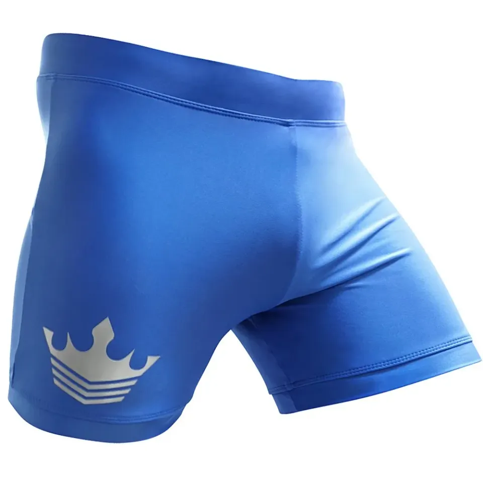Meister Crown pantaloncini mma vale tudo blu microfibra
