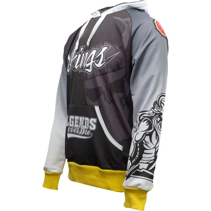 TOP TEN Vikings hoodie felpa cappuccio MMA poliestere