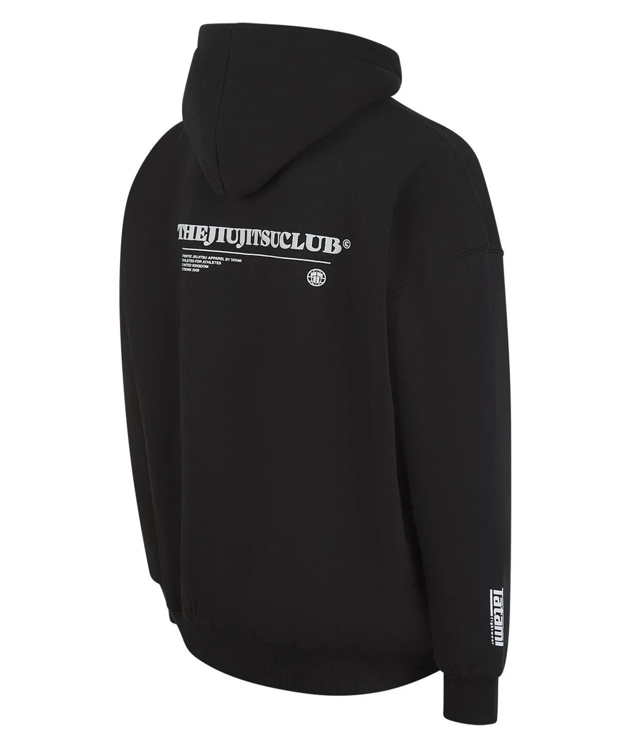 Tatami The Club Oversized Hoodie felpa nera cotone
