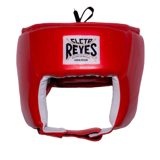 Cleto Reyes Amateur caschetto boxe pelle rosso M