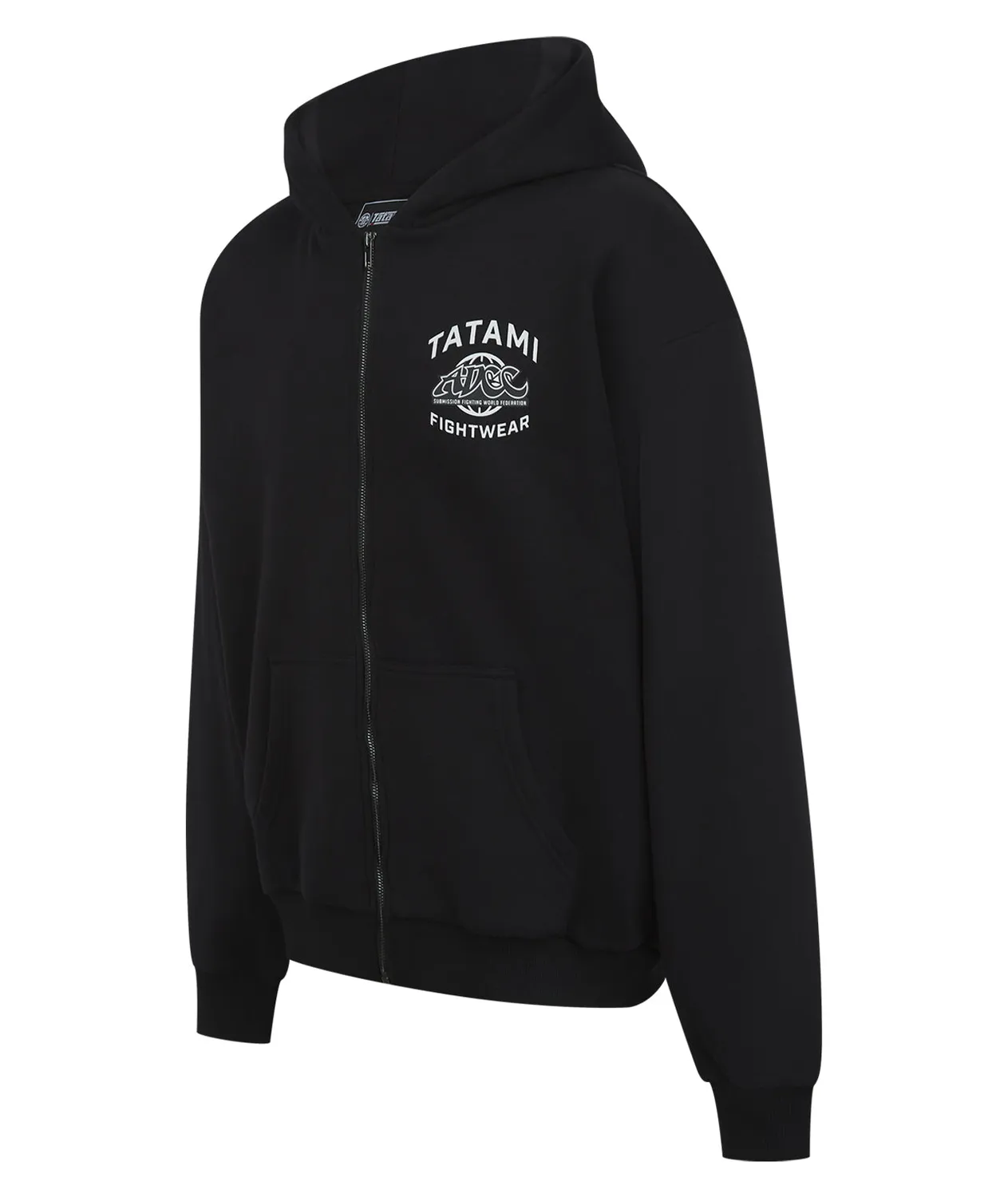 Tatami X ADCC felpa oversize nera zip cappuccio