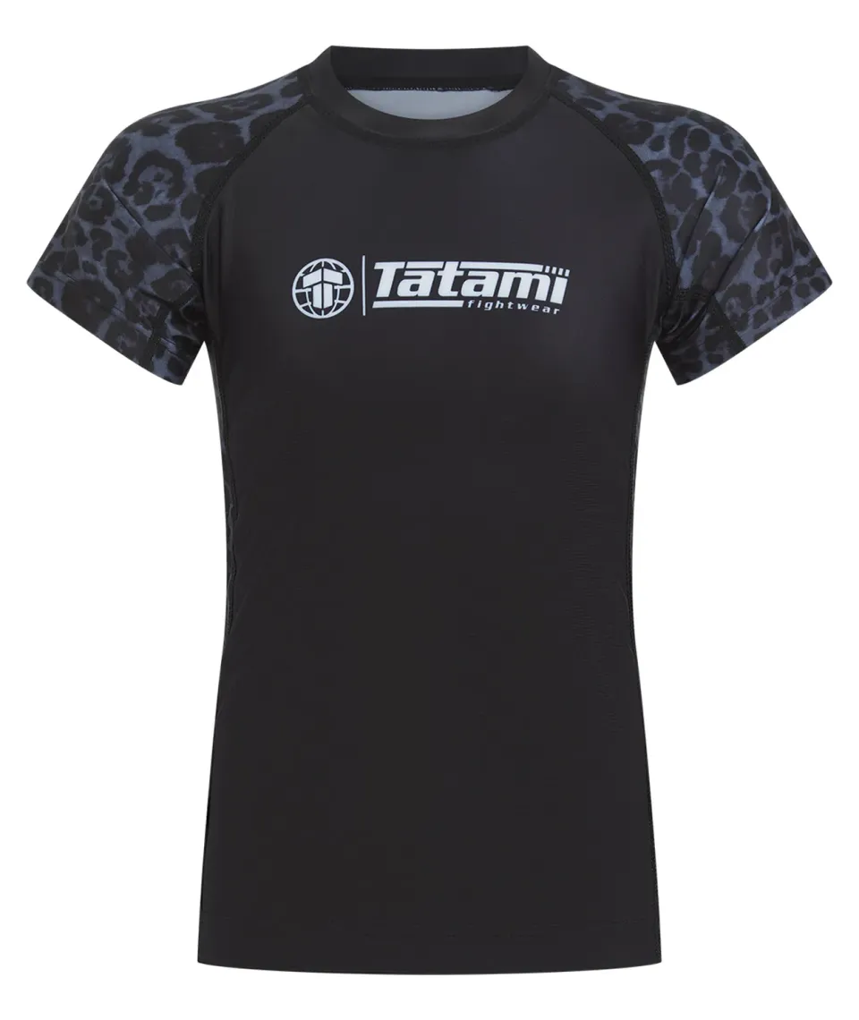 Tatami Recharged rash guard bambino grigia leopardata