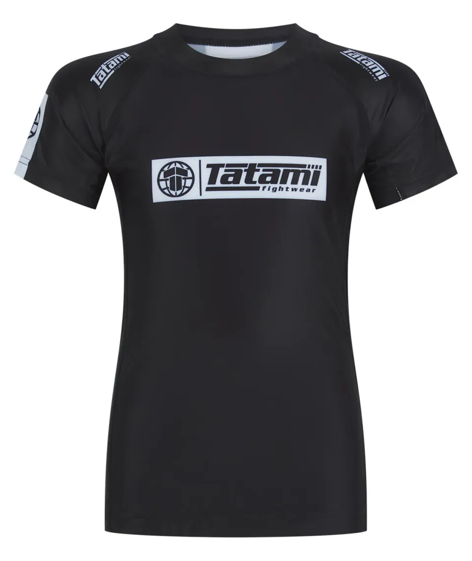 Tatami Fightwear Block Rash Guard Bambino Nero Manica Corta