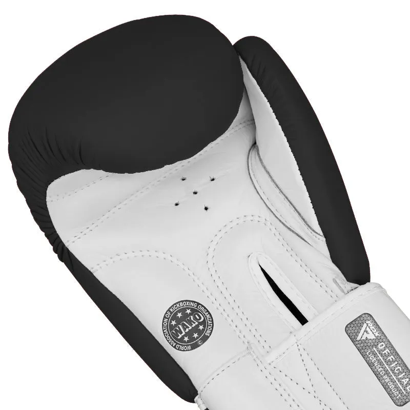 RDX T1 WAKO Guantoni Boxe Pelle Neri