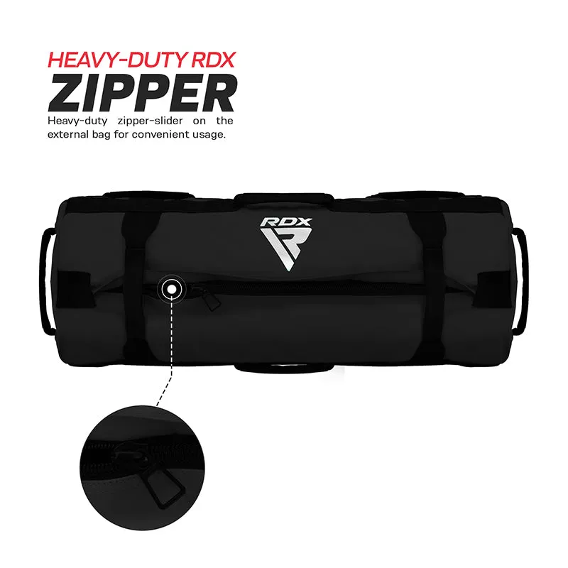 RDX Fitness Sacco Sabbia Allenamento Nero 25-75 lbs Impermeabile