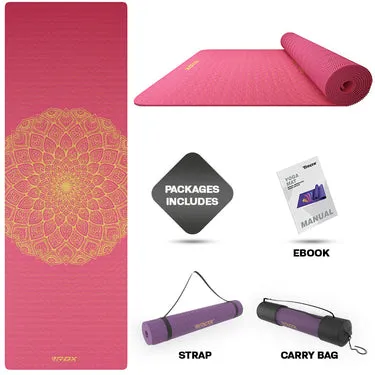 RDX D7 Tappetino Yoga 6mm Antiscivolo con Borsa