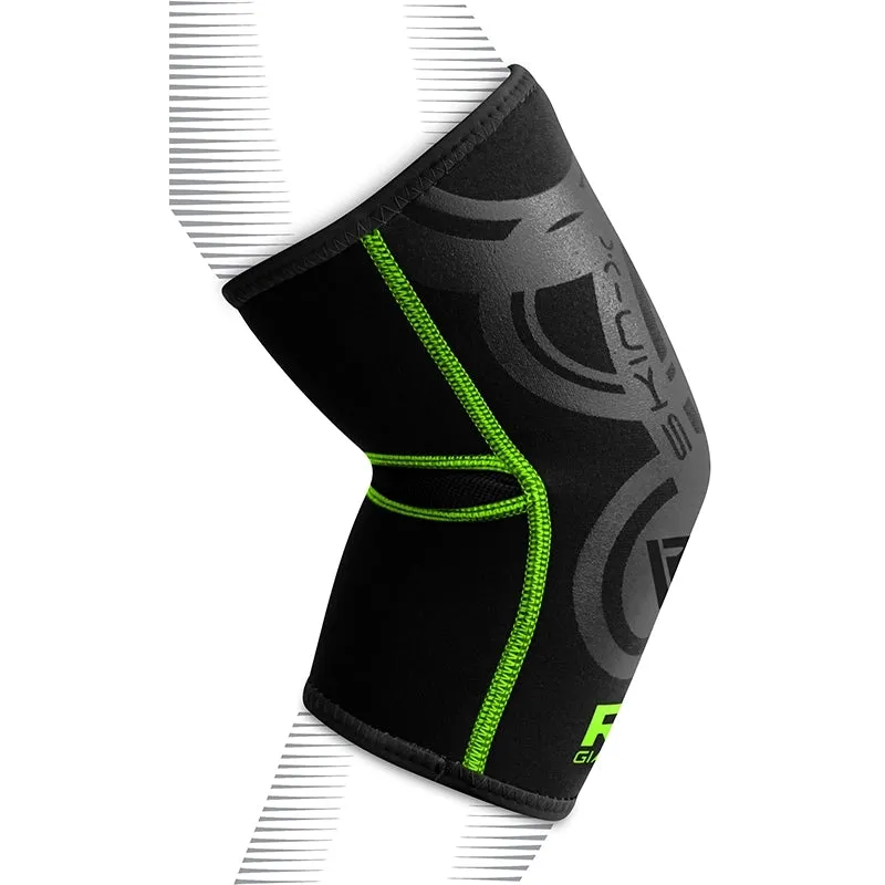 RDX E1 Gomitiera Compressione Verde Neoprene S/M