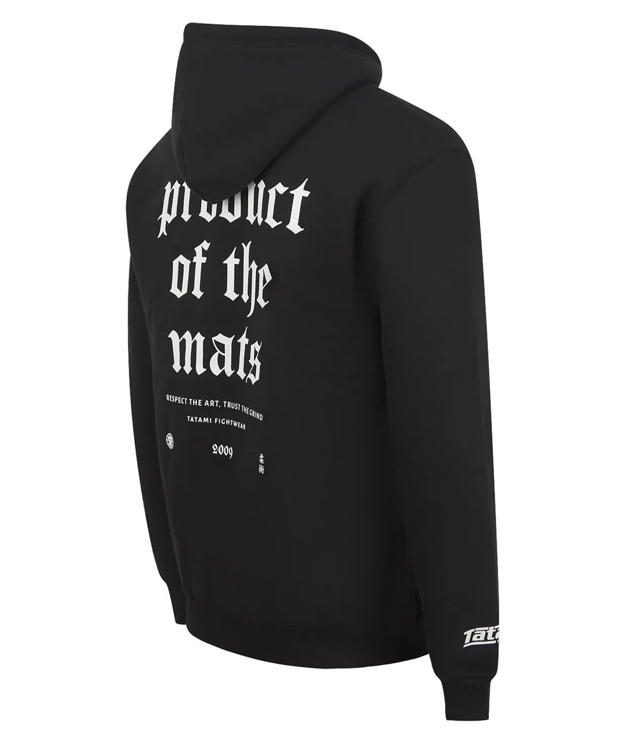 Tatami Fightwear Product Of The Mats felpa nera cappuccio