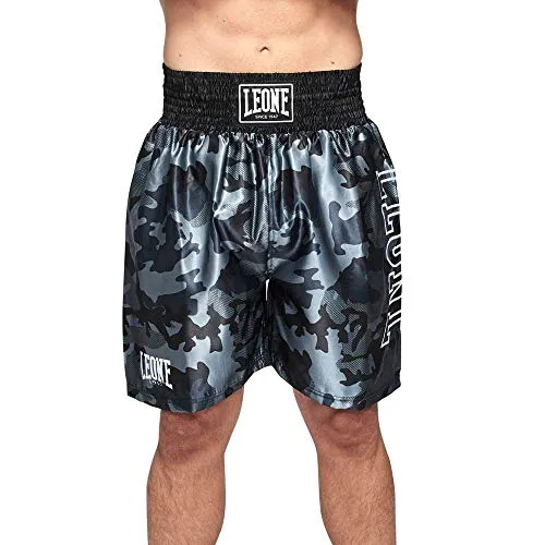 Leone 1947 Camo pantaloncini boxe grigio S mimetico