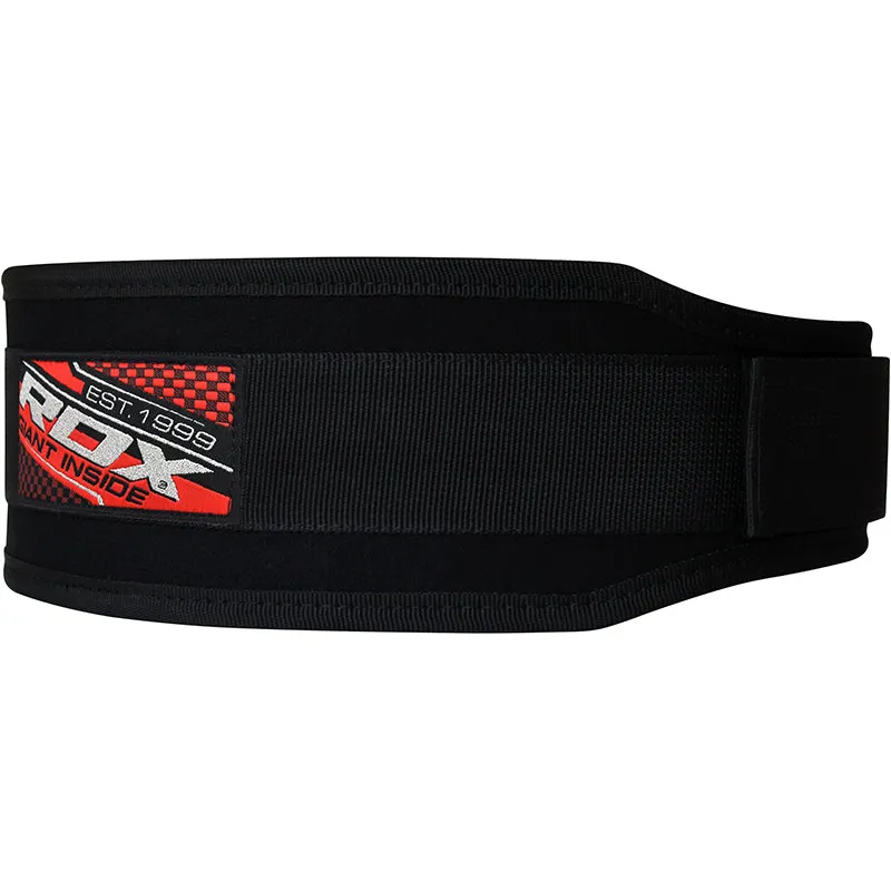 RDX 4R Cintura Palestra Neoprene Nera Supporto Lombare