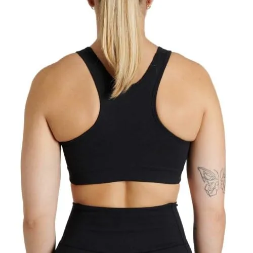 Leone1947 Logo ABX130 Top Bra Donna Nero S palestra