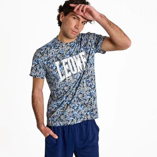 Leone 1947 Urban Fighter ABX404 T-Shirt Camo Nero-Cacao