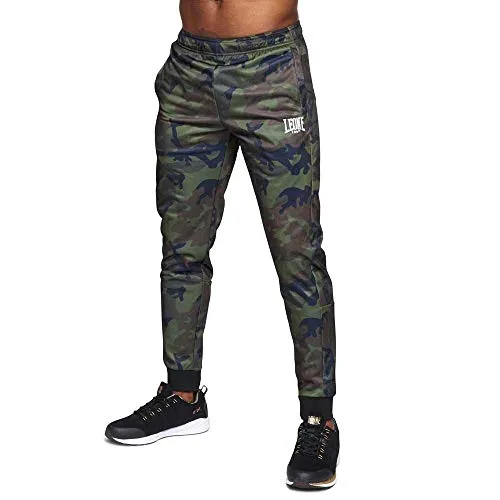 Leone1947 AB303 Pantaloni Tuta Camo polsini