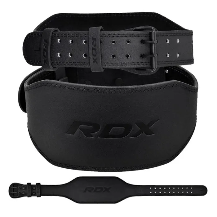 RDX Cintura Palestra Pelle 15cm Supporto Lombare Sagomata