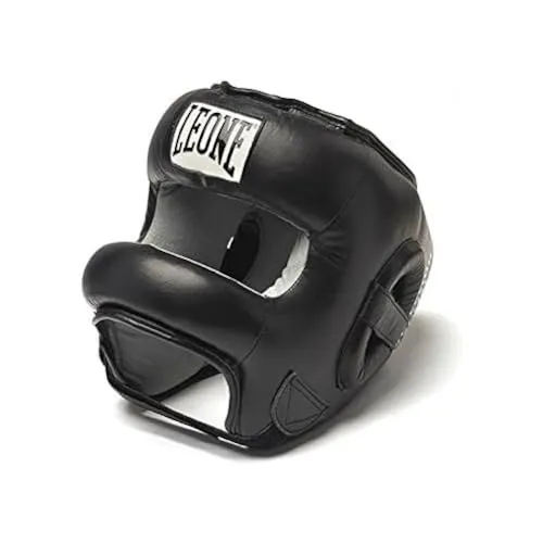 Leone 1947 casco boxe con barra in pelle protezione completa