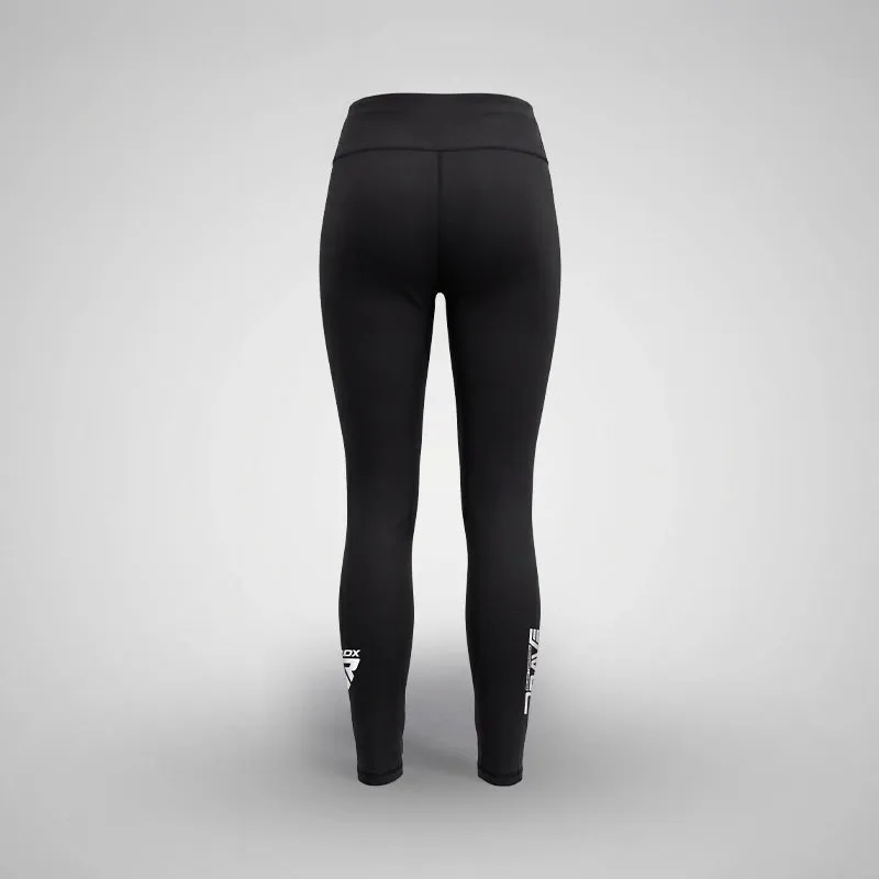 RDX Brave B2 pantaloni compressione donna nero oro