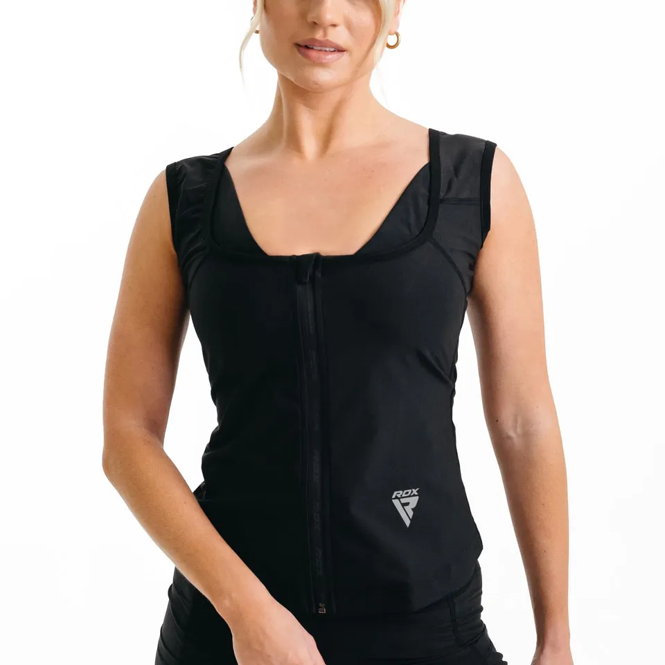RDX W2 canotta sudorazione donna zip termica