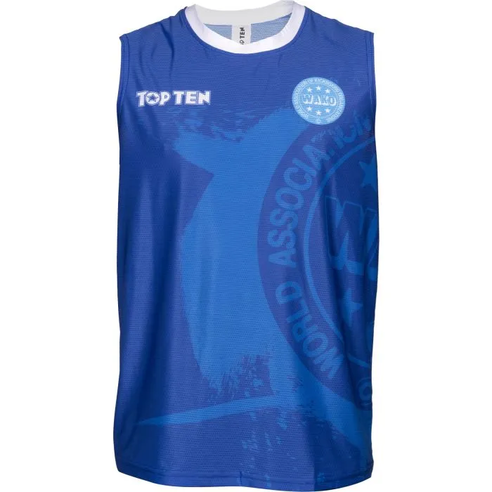 TOP TEN WAKO Kick Light T-Shirt Kickboxing Poliestere