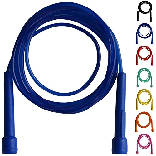 Farabi Corda Salto Fitness Blu Nylon 2,7 m