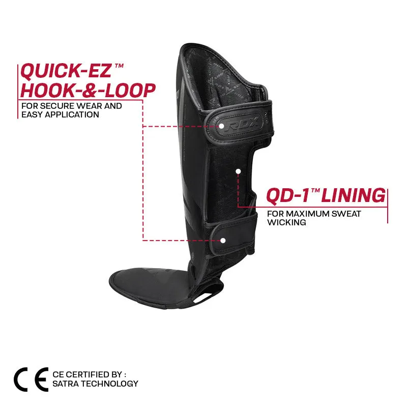 RDX T15 Noir parastinchi nero kickboxing traspiranti
