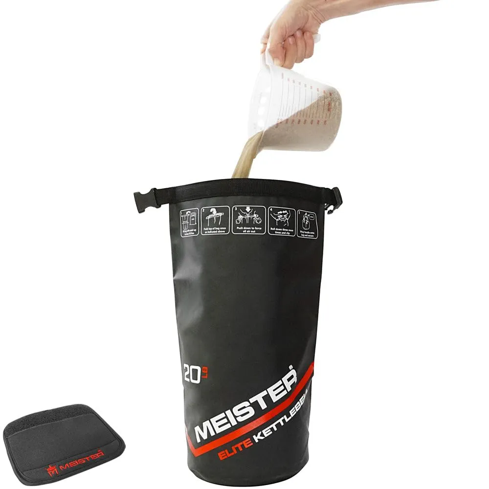 Meister Elite kettlebell sabbia 9 kg morbido PVC