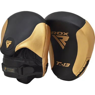 RDX T13 Punch Mitts Focus Boxe Pelle Kalix Skin